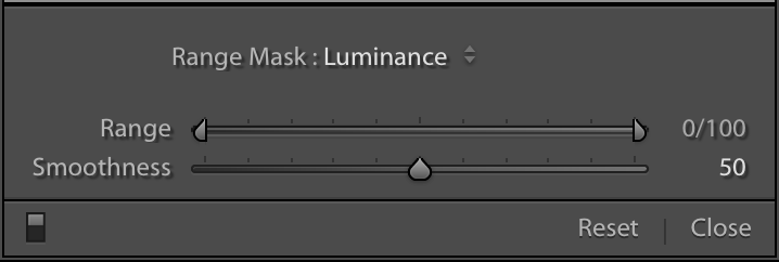 camera raw lightroom range mask luminance